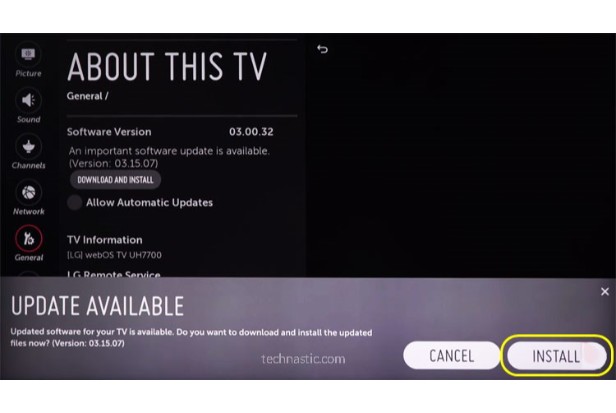 LG TV Updates